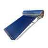 Photo of a Sunbank 40 gallon solar water heater with evacuated tube collectors and an integrated stainless steel tank