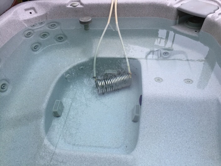 immersed stainless steel solar hot tub heat exchanger