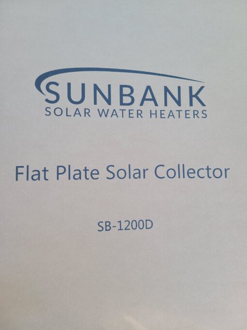 Cardboard box for Sunbank Flat Plate Collecor