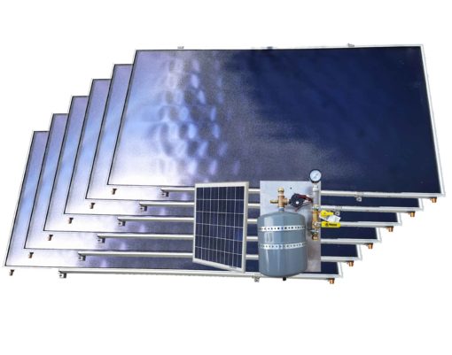 solar pool heater kit with six collectors